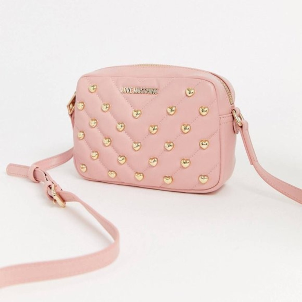Love Moschino NWT quilted heart pink crossbody bag - Picture 2 of 6